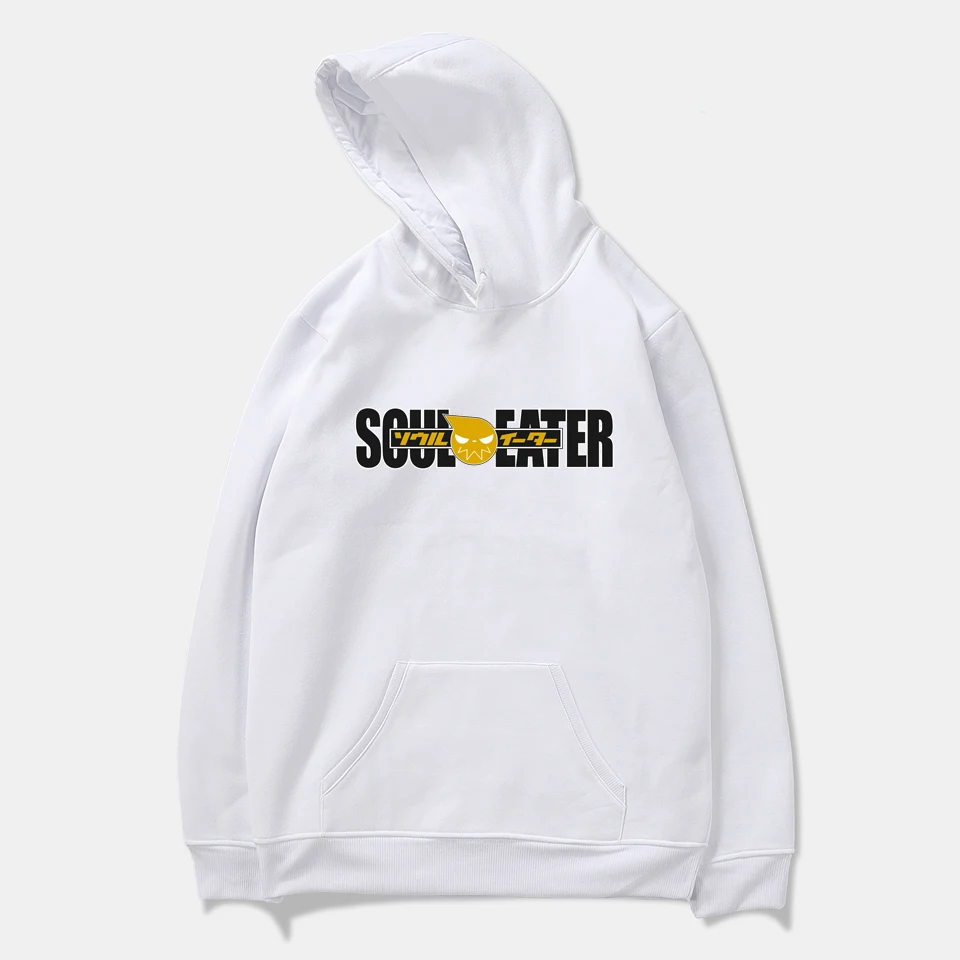 Мужские и женские толстовки с принтом Soul Eater модные осенняя хлопковая теплая
