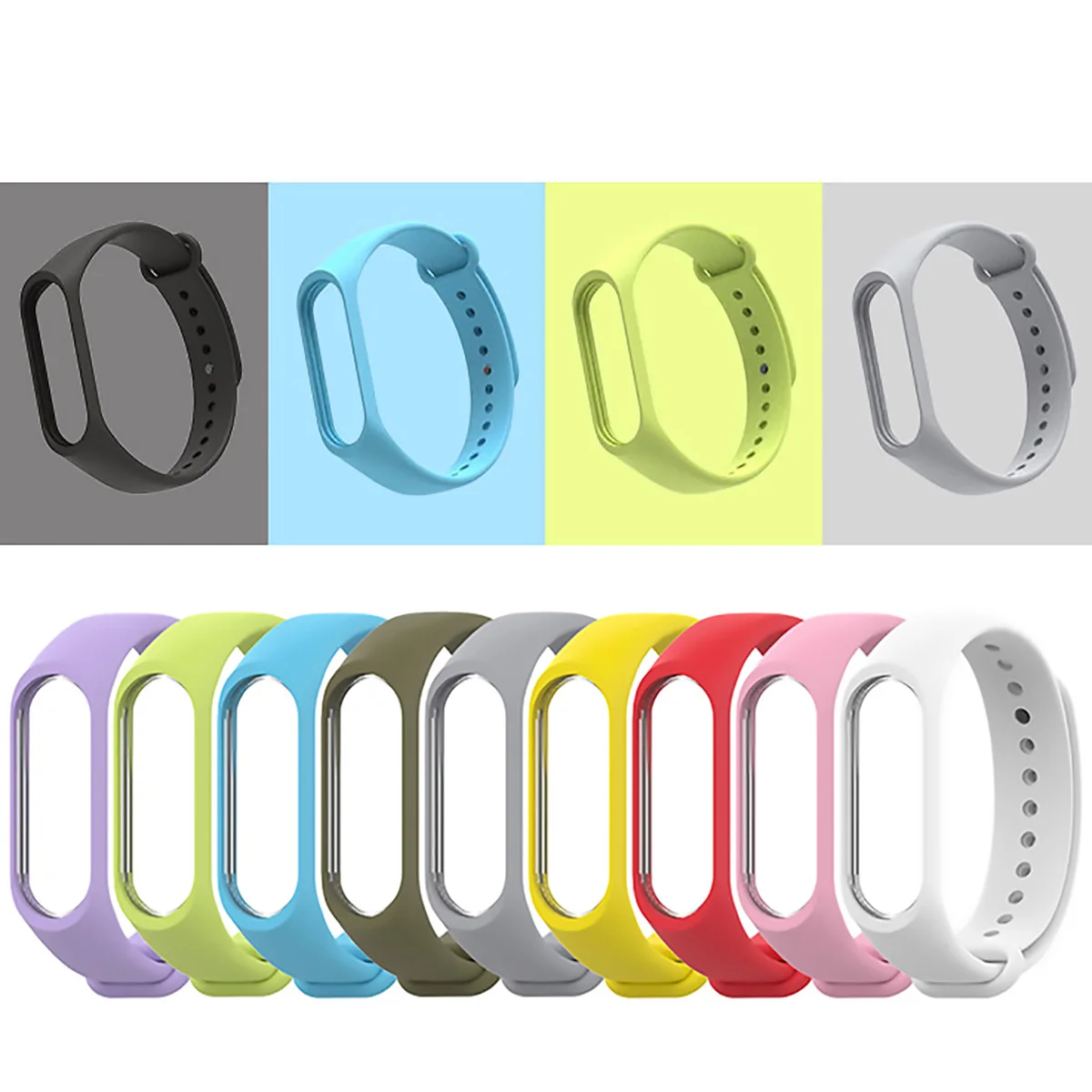 Браслет для Xiaomi mi 3 4 аксессуары mi Band 2 сменный силиконовый ремешок смарт-браслет на запястье для Xiaomi mi браслет miband ремешок