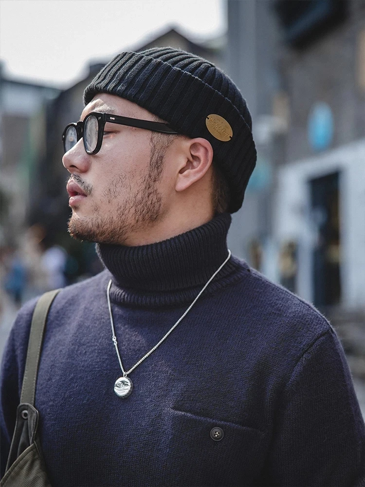 Maden Label Solid Knitting Beanies For 