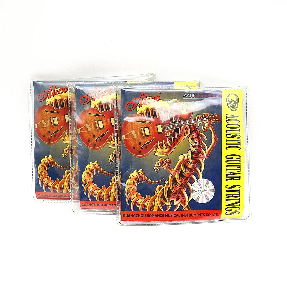 Alice A406 L Acoustic Guitar Strings for Acoustic Folk 6 String Guitar Strings Guitar Part Accessories|Guitar Parts & Accessories| - AliExpress