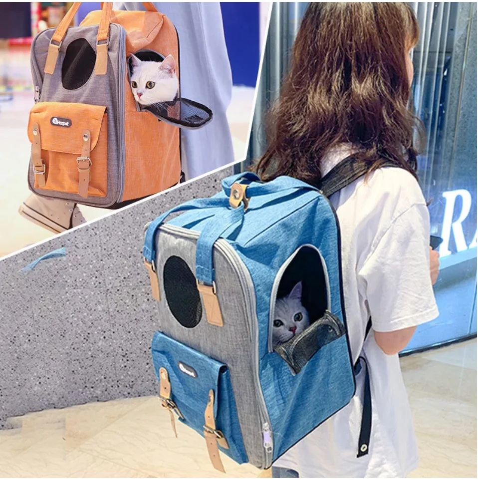 Title 15, Pet Cat Carrier Backpack Transparent Travel Car...