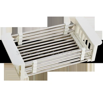 

Jibaiju 304 stainless steel kitchen sink storage rack drain rack sink