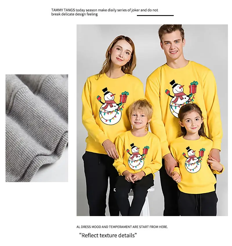 Рождественские Семейные свитшоты с принтом снеговика «Мама и я»; модная семейная одежда; Одинаковая одежда для мамы, дочки, папы и сына