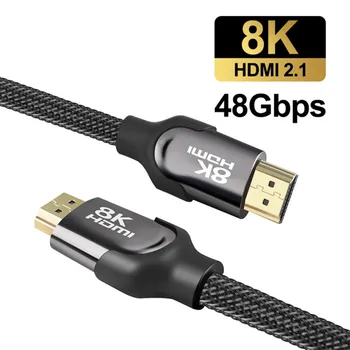 

8K 60Hz HDMI Cable Hdmi to Hdmi Switch Splitter 48Gbps Super Speed HD HDMI 2.1 Cable Audio Video Adapter Cable for 8K QLED HDTV