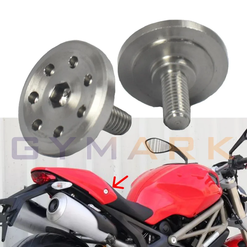 

1 Pair Seat Cushion Side Screw Seat Bolts Motorcycle Accessories For DUCATI 696,695,796,795,1100 Back Seat Screws