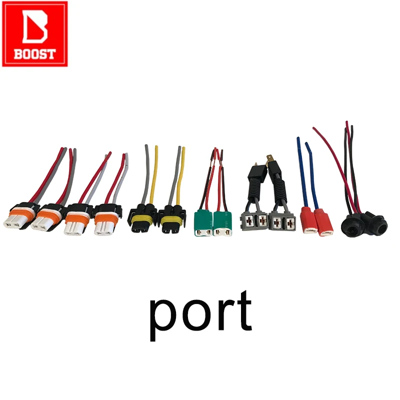 

2Pcs 9005 9006 H7 H4 H8 T10 Connector Wire Harness Power Cable Cord Plug Lamp Socket Light holder Wiiring Adapter Bulb