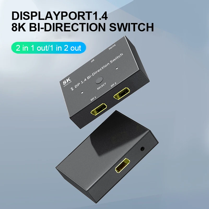Displayport 8 Dp 1 4スイッチ双方向8 18k 30hz 4 18k 120 60hzスプリッタコンバータ複数のソースとディスプレイ Kvm Switches Aliexpress