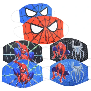 

Kid's Face Mask Marvel Series Spider-Man Child Protective Masks Dust-proof Breathable Anti-haze Cartoon Mask Cosplay Toys Gift