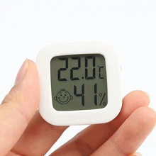 2 in 1 Digital Thermometer Hygrometer Mini Temperature/Humidity Meter Home Wall Hygrothermograph
