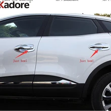 Для Renault Kadjar 2016 2017 2018 2019 ABS Хромированная дверная ручка крышка