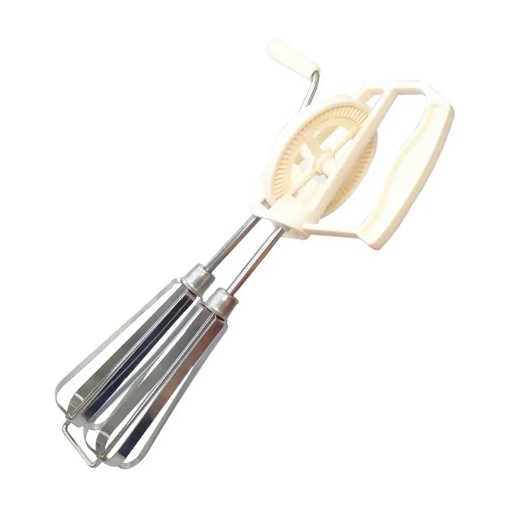 

Hand-held Manual Rotary Agitator Manual Egg Beater Baking Stir Bar Home Dough Mixer Stainless Steel Portable