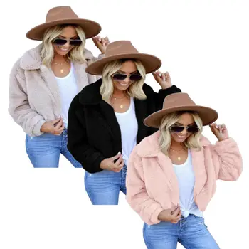 

Winter Coat Fashion Women Warm Outwear Long Sleeve Jacket Solid Womens Coats And Jackets Cardigan Coat Outerwear Ladies Tops
