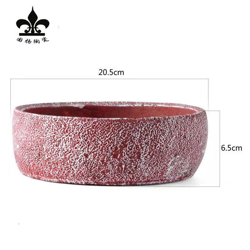 Hydroponics Flowerpot Indoor Lotus Bowl Water Lilies Copper Grass Narcissu Meaty Flowerpot Cement Flowerpot