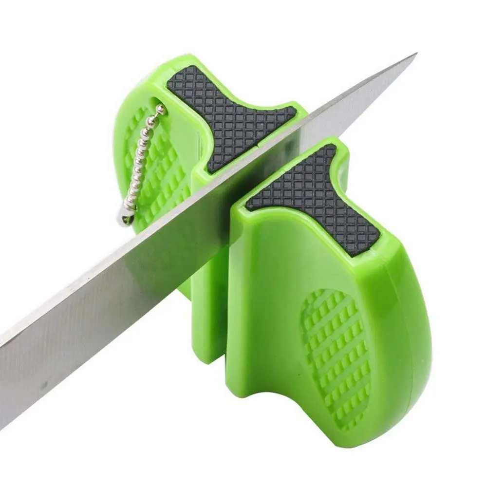 Портативная мини-точилка для кухонных ножей аксессуары для кухонных инструментов Бабочка Двухступенчатая шлифовальная машина кухонный точильный камень
