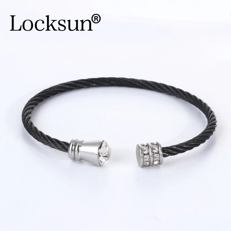 Locksun Новое поступление модные браслеты из нержавеющей стали необычные персонализированные ювелирные изделия известный бренд класса люкс для женщин браслет подарок