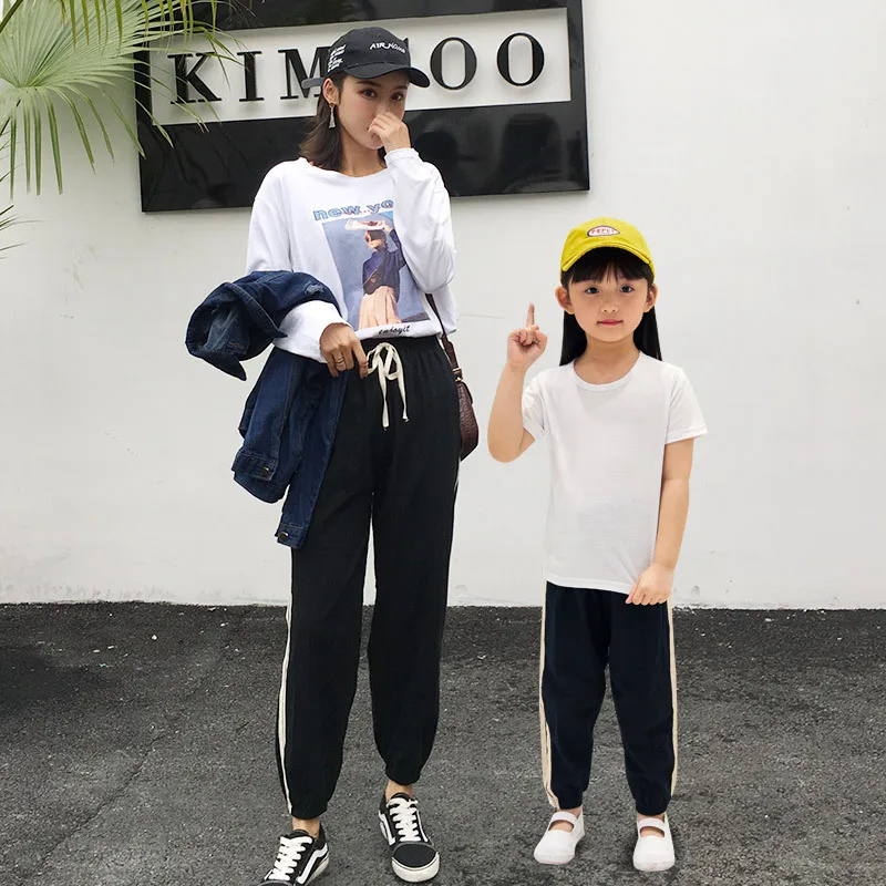 Wechat Business Hot Selling Children Cotton Linen Anti Mosquito Pants Men And Women Children Slub Cotton Lantern Pants Summer Pa