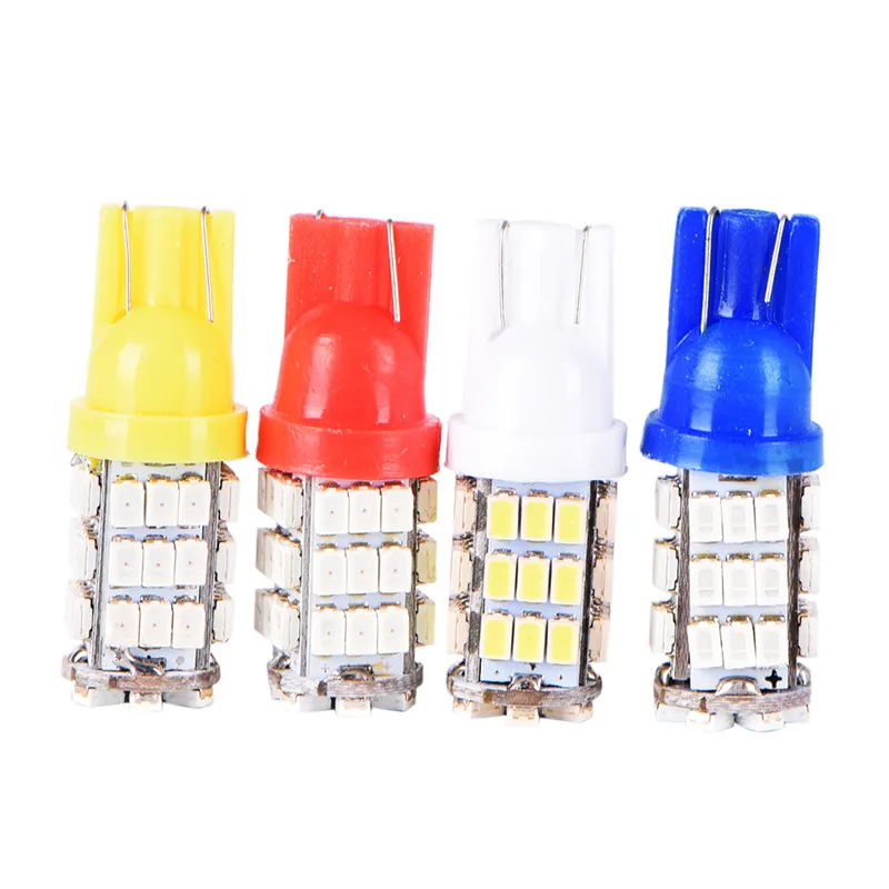 1Pcs Car Auto Bulbs Turn Signal Lights colorful 1206 Interior LED Lamps 168 192 Marker DC12V W5W T10 42 LED SMD 3020