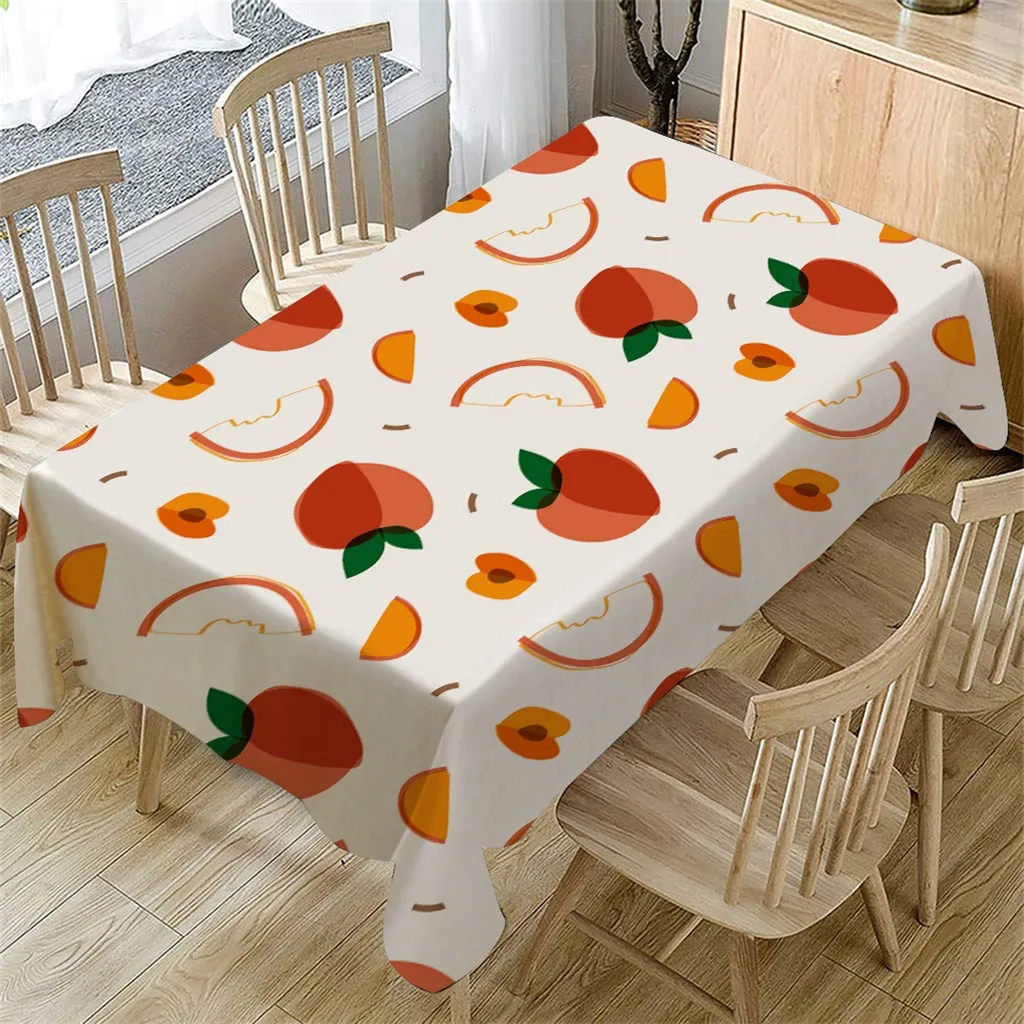 OUNEED Tablecloth Disposable Fruit Waterproof Pattern Rectangular Tea Table Cover Thick Dining Home Decor Table Cloth Cover#45