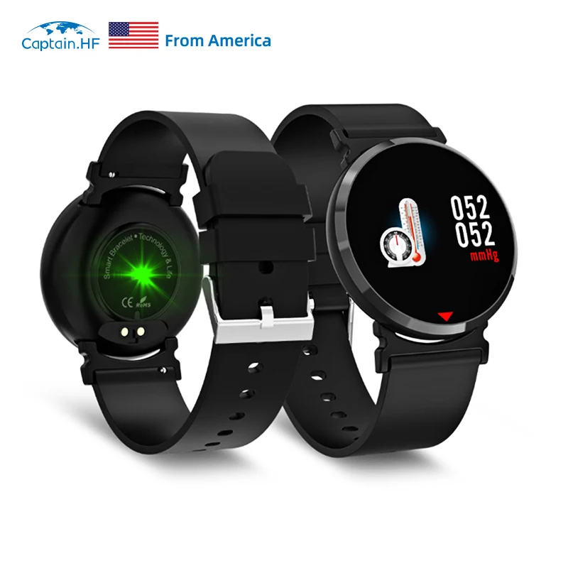 

Captain HF Smart Watch Fitness Tracker Blood Pressure Heart Rate Monitoring Sport Watches Bluetooth Photo Smart-Watch Facebook