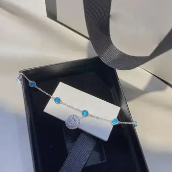 

Fashion original logo bracelet s925 sterling silver material cat and ball charm bracelet women sterling silver jewelry gift