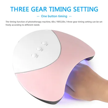 

36W Manicure Phototherapy Machine Smart Sensor 12 LED Nail Light for Gel Varnish UV Gelinduction Timing Nail Lamp