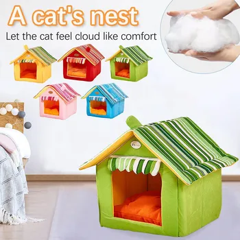 Cómoda caja de arena para Gatos, muebles para Gatos, Accesorios, Cama para Perro, Cama para mascotas, gato para dormir profundo