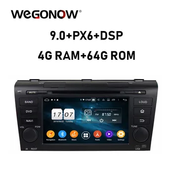 

PX6 TDA7851 Android 9.0 Octa Core 4GB +64GB Car DVD Player GPS Map Radio wifi 4G Bluetooth5.0 For Mazda 3 2003 - 2007 2008 2009