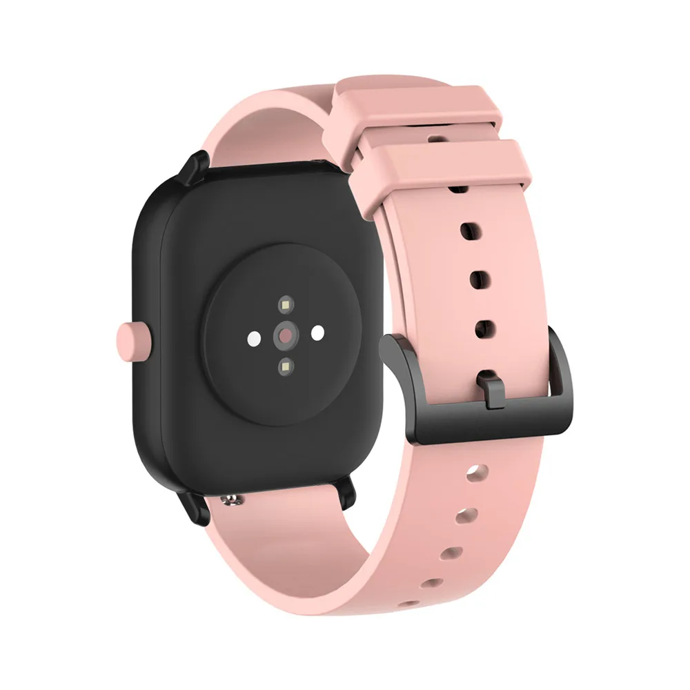 20 мм силиконовый ремешок для часов Huami Amazfit Bip GTS GTR 42 мм спортивный ремешок браслет для samsung Galaxy 42 мм Active2 gear S2 - Цвет ремешка: Pink