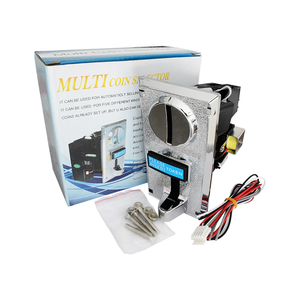 送料無料616マルチコインアクセプタ電子ロールダウンコインアクセプタセレクター機構自動販売機アーケードゲームチケット - AliExpress