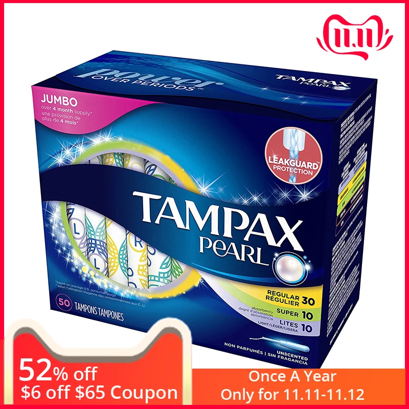 50 Pcs Unscented Tampax Catheter Tampons 3 Absorptions Set Menstrual Cup Sanitary Pad Absorvente Menstrual Smooth Antibacterial