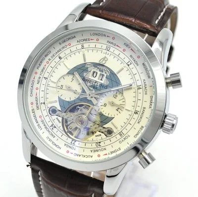 

Hot selling men's watch automatic mechanical watch belt watch luminous calendar strap watch watch men wrist relogio masculino