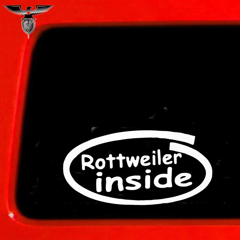 

EmpireYing 3 Size 8 Colors Rottweiler Inside Lettering Art Funny Stickers Car Truck Bumper Kayak Hero idol Vinyl Decal Gifts