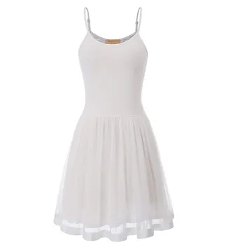 

2019 New Fashion Ladies One-piece Dress Knee Length Sling Sexy Solid Color Dress Petticoat Slim Soft Banquet Evening Dress