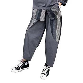 

2020 Summer Autumn Casual Patchwork 4 Color Vintage Wide Leg Pants Jl-yb9006