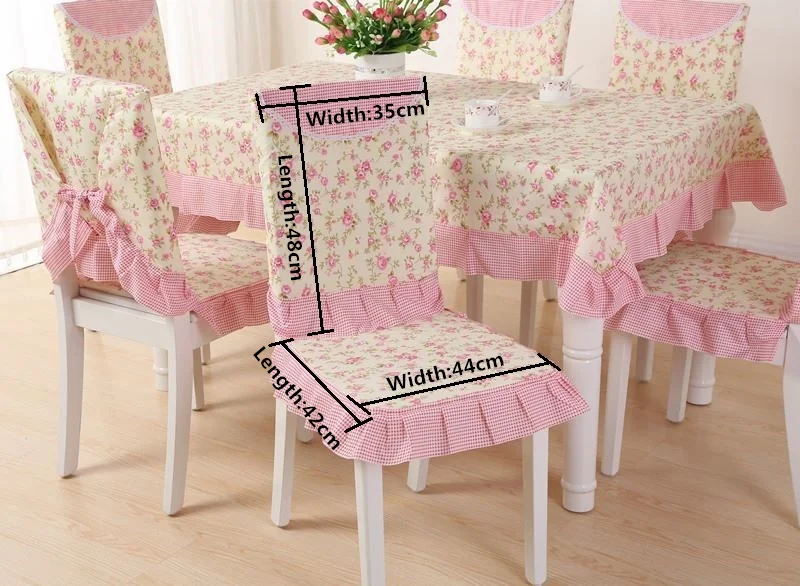  Purple Dinning Tablecloth Bowknot Bind Package Type Back Chair Cover Chair Cushion Set 110*160cm Re