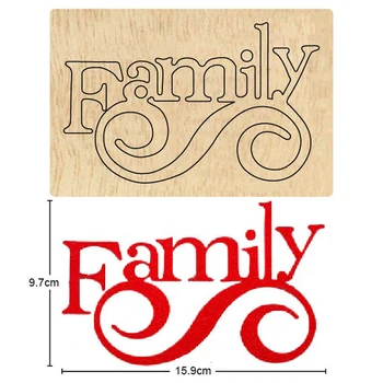 

family words cutting dies 2020 new Scrapbooking die cut &wooden dies for cut Cloth,Felt,Leather,Foam,Glitter