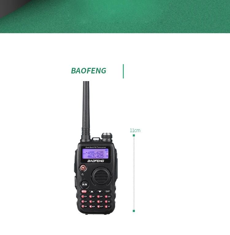 BaoFeng A52 Walkie Talkie 5W 1800mAh Dual Band CB Ham Portable Radio Pofung BF-A52 Original Two Way Radio BFA52 A-52 Transceiver