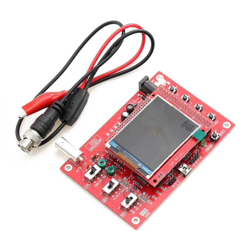 DSO138 2," цифровой осциллограф TFT 1Msps+ зонд аналоговая полоса пропускания(сварная) автоматический, нормальный и одиночный режимы триггера 1024 точек