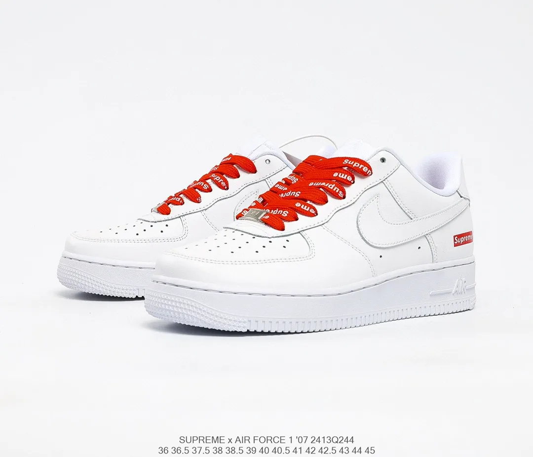 Доставка высшего x Nike Air Force 1 Low Стиль босоножки на низком каблуке,  мужские и женские кроссовки CU9225-100 Размер 36-45 - купить по выгодной  цене | AliExpress