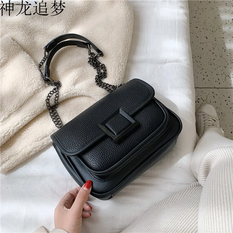 

Chain Leather Crossbody Bags For Women 2020 Luxury Handbags Designer Ladies Hand Shoulder Messenger Bag Sac A Main Female Sling