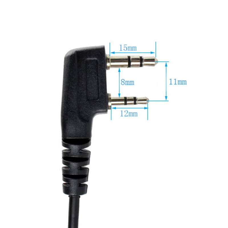 ABKK-2 Pin мини PTT Динамик Микрофон портативная рация аксессуары для Baofeng UV5R 888S для Kenwood для TYT двухстороннее радио C9021A