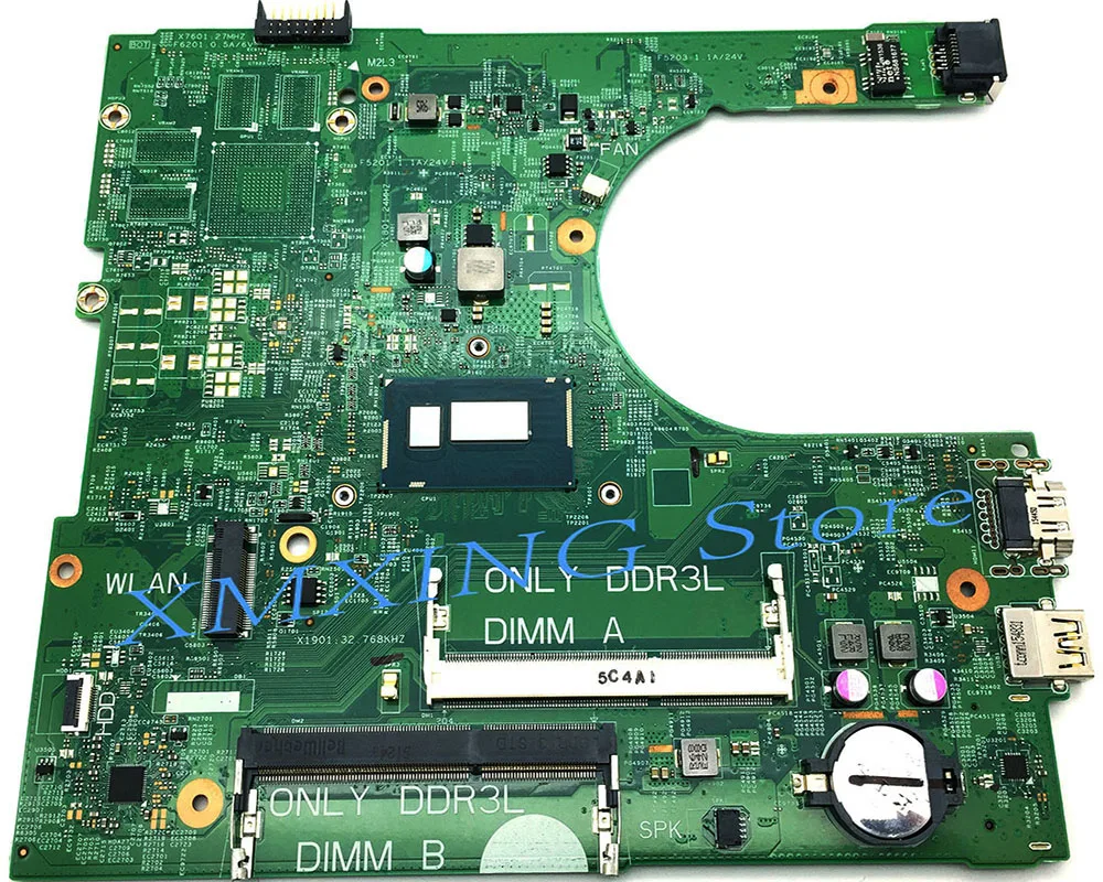 FULCOL для DELL Inspiron 3458 3558 материнская плата ноутбука I3-4005U CPU CN-0PX1X6 0PX1X6 PX1X6