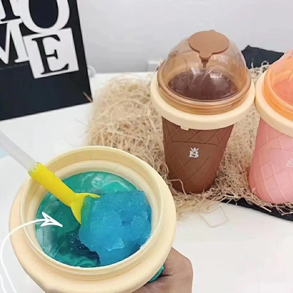 Macarons емкость для смузи летняя домашняя Щепка в чашка для льда быстрая охлаждающая чашка Щепка измельченная чашка для льда материал PP
