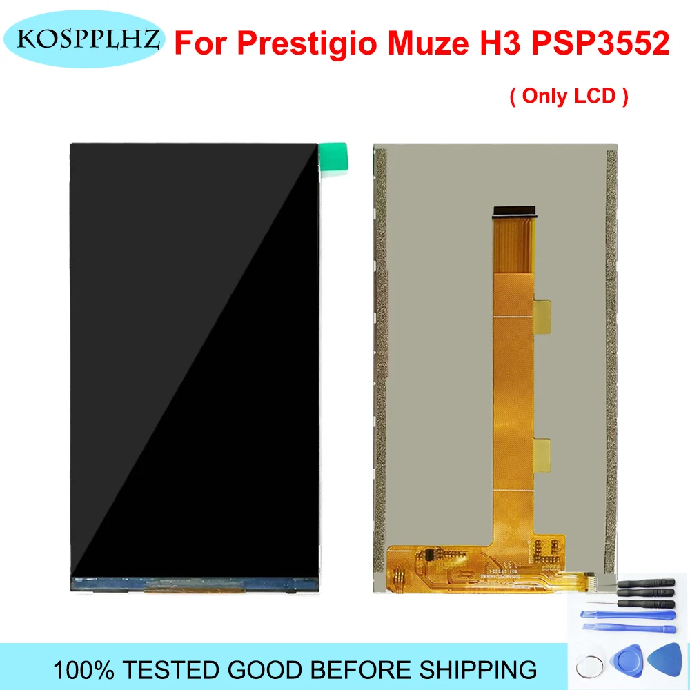 Качественный ЖК-дисплей для Prestigio Muze H3 psp 3552 DUO psp 3552 DUO psp 3552DUO ЖК-дисплей дигитайзер(без сенсорного экрана)+ Инструменты