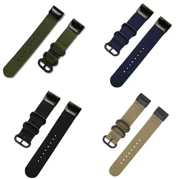 

Canvas Watch Strap Anti-scratch Wristband for Garmin Fenix 6/6X/6S Smart Watch