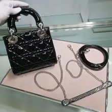Женская сумка, Классическая лакированная Кожаная мини-сумка, сумка-мессенджер, сумка на цепочке, роскошный фирменный дизайн