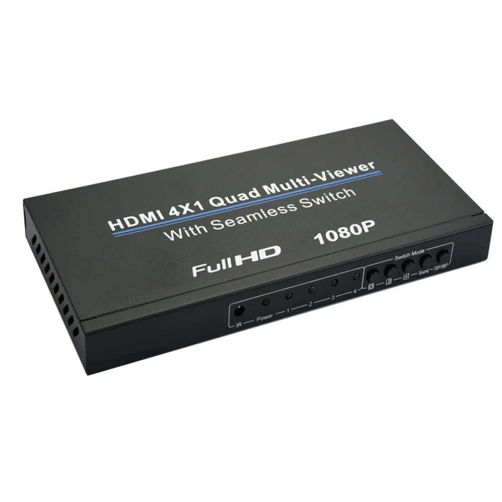  1080P Easy Install Quad HDMI Infrared Multi-viewer Gaming Professional Seamless Switch Converter Re