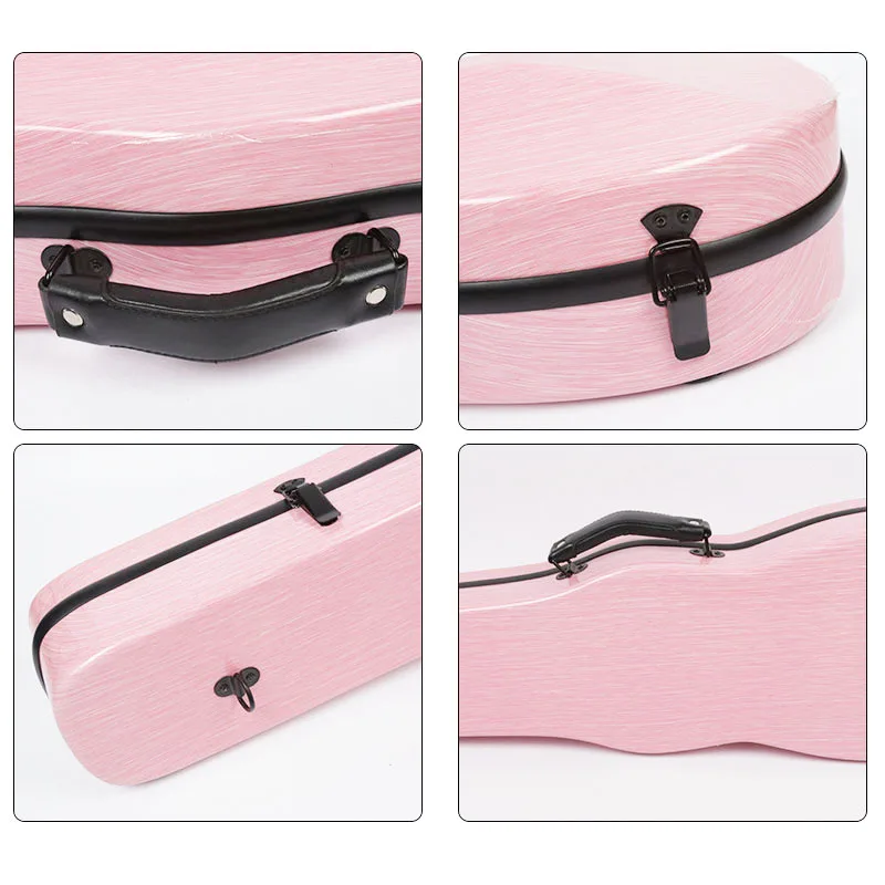 Caixa de Fibra Caixa de Violino Case com Higrômetro Fastshipping Violino Caixa Triângulo Carbono 4 - - Image 5
