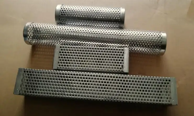 BBQ Grill Mesh Square and Round BBQ Grill Hot and Cold Smoking Mesh Tube Smoke Generator Stainless Pellet Smoker 15 cm 30 cm