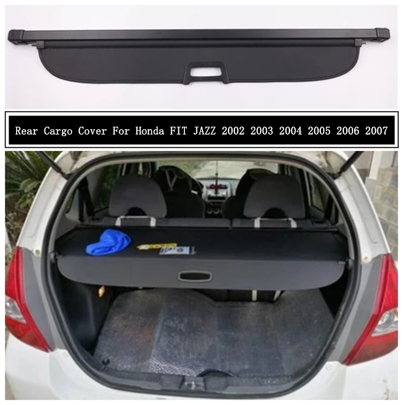 Rear Cargo Cover For Honda FIT JAZZ 2002 2003 2004 2005 2006 2007 Privacy Trunk Screen Security Shield Shade Auto Accessories | Автомобили